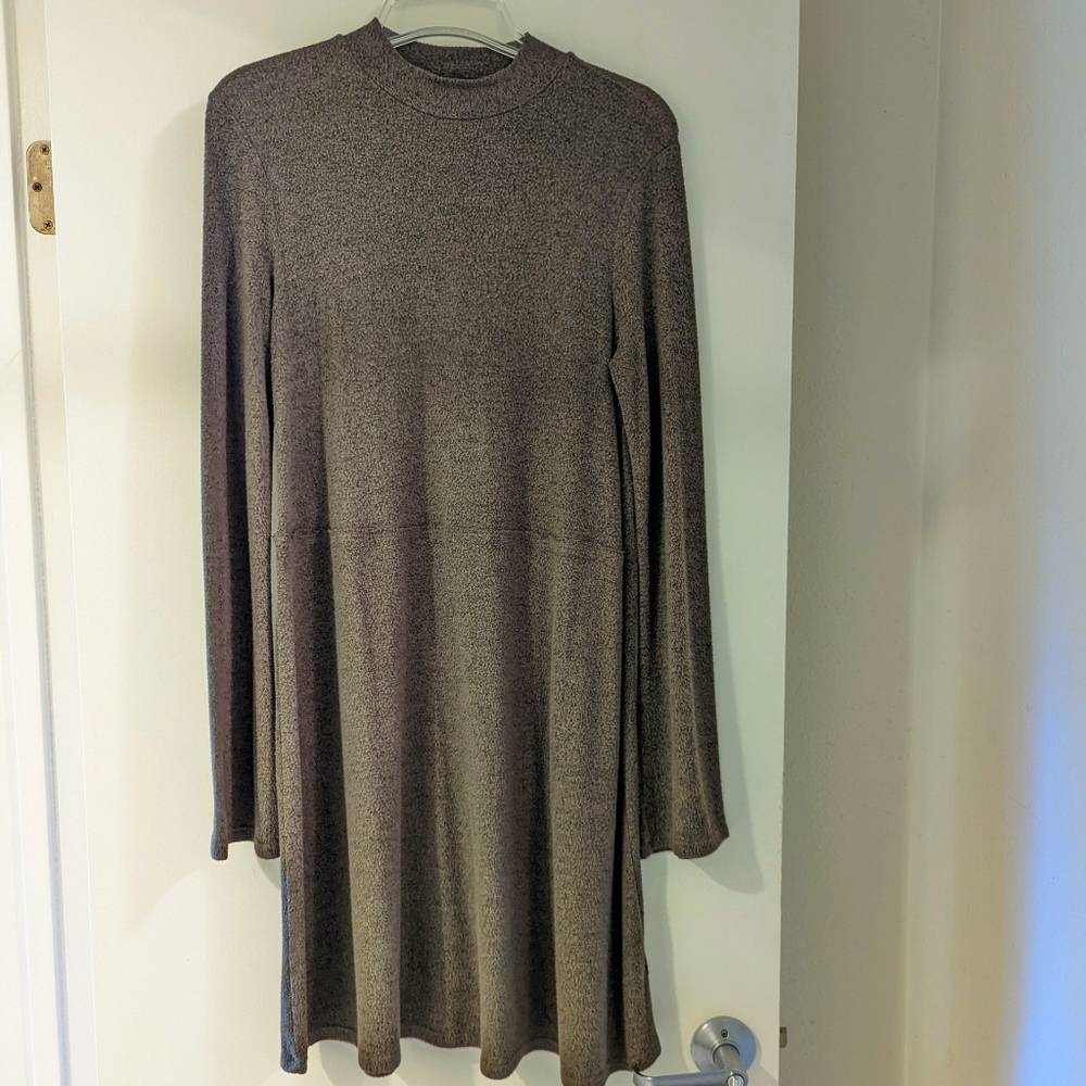 Moss Green Fleece Dress